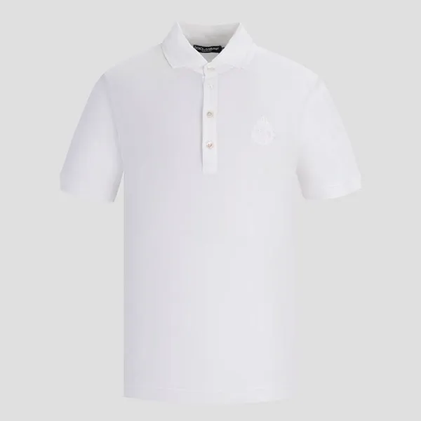 Áo Polo Nam Dolce & Gabbana D&G G8LZ1Z G7WTY W0800 Màu Trắng Size 44