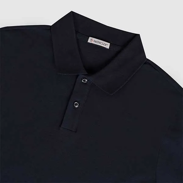 Áo Polo Moncler Dark Navy Wappen Three Line 8A00023 Màu Xanh Navy Size M - Thời trang - Vua Hàng Hiệu