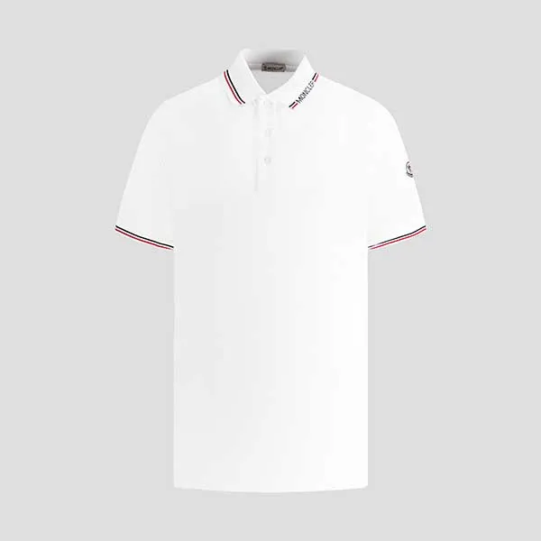 Áo Polo Moncler White Wappen Three Line 8A00023 Màu Trắng Size S - Thời trang - Vua Hàng Hiệu