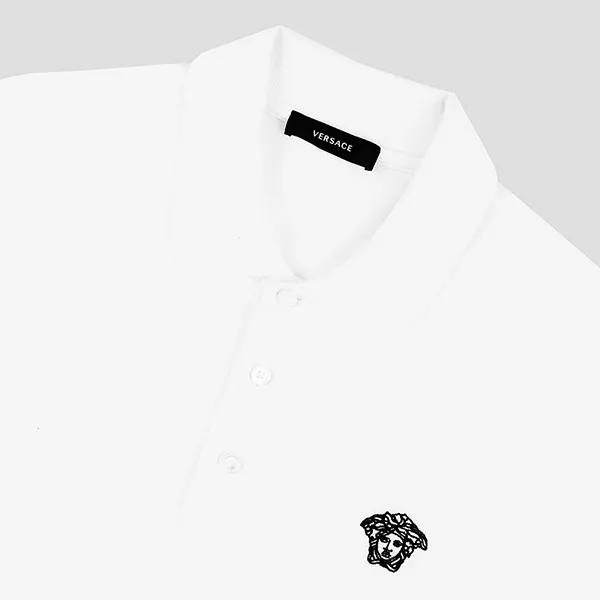 Áo Polo Versace Medusa A89507S A231377 Màu Trắng Size S