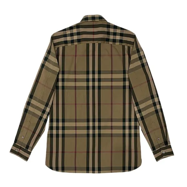 Áo Sơ Mi Burberry Check Stretch Cotton 3983543 Phối Màu