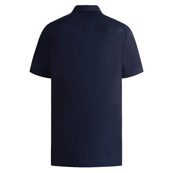 Áo Sơ Mi Burberry Square Logo Embroidered 8061862 Màu Xanh Navy Size S