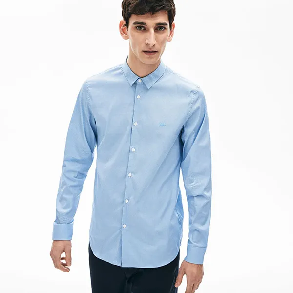 Áo Sơ Mi Lacoste Men's Printed Stretch Poplin Shirt CH6793 00 DQ3 Màu Xanh Nhạt Size 38 - Thời trang - Vua Hàng Hiệu