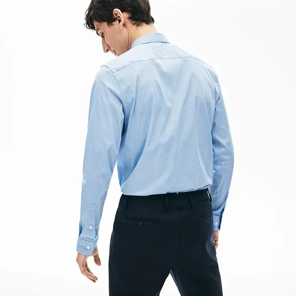Áo Sơ Mi Lacoste Men's Printed Stretch Poplin Shirt CH6793 00 DQ3 Màu Xanh Nhạt Size 38 - Thời trang - Vua Hàng Hiệu