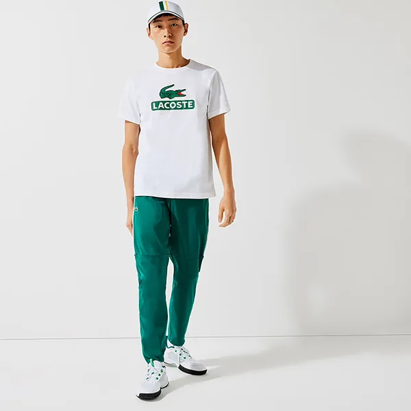 Áo Thun Men’s Lacoste SPORT Print Logo Breathable T-Shirt Màu Trắng Size S - Thời trang - Vua Hàng Hiệu