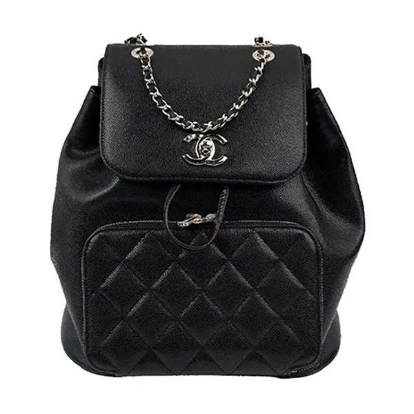 Balo Chanel Backpack Grained Calfskin & Gold Màu Đen - Túi xách - Vua Hàng Hiệu