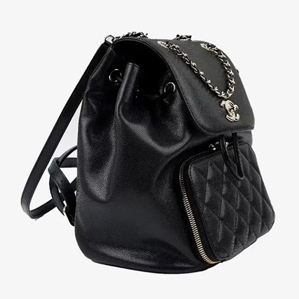 Balo Chanel Backpack Grained Calfskin & Gold Màu Đen - Túi xách - Vua Hàng Hiệu