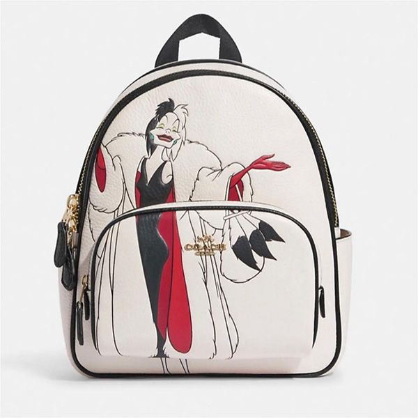 Balo Nữ Coach Disney Cruella Backpack Màu Trắng Họa Tiết - 3
