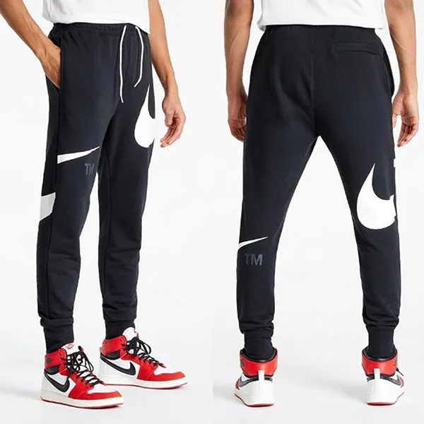 Bộ Thể Thao Nike Big Swoosh Màu Đen Size M - Thời trang - Vua Hàng Hiệu
