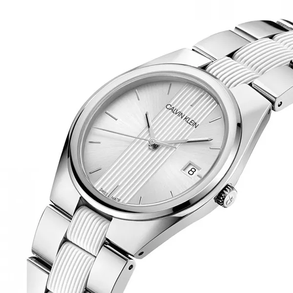 Đồng Hồ Nữ Calvin Klein CK Contra Quartz Silver Dial Ladies Watch K9E231K6 Màu Bạc - Đồng hồ - Vua Hàng Hiệu