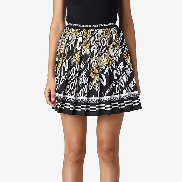 Chân Váy Versace Jean Couture Logo Brush Couture Skirt Black 73HAE813 NS173 G89 Màu Đen Size 38 - Thời trang - Vua Hàng Hiệu