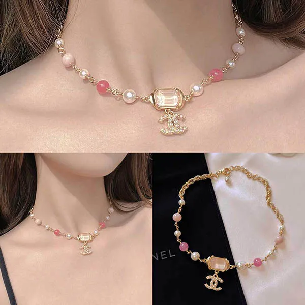 Dây Chuyền Chanel Choker Dạng Chuỗi Phối Màu - Trang sức - Vua Hàng Hiệu