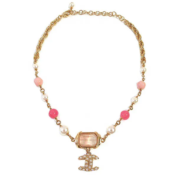 Dây Chuyền Chanel Choker Dạng Chuỗi Phối Màu - Trang sức - Vua Hàng Hiệu