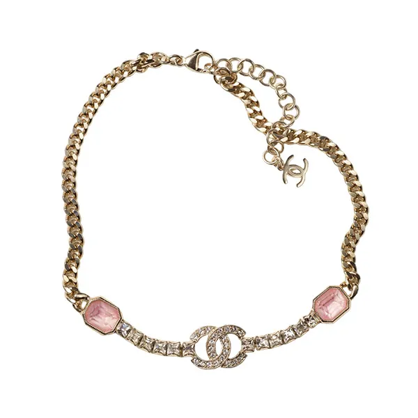 Dây Chuyền Chanel Necklace Pendant CC Màu Vàng