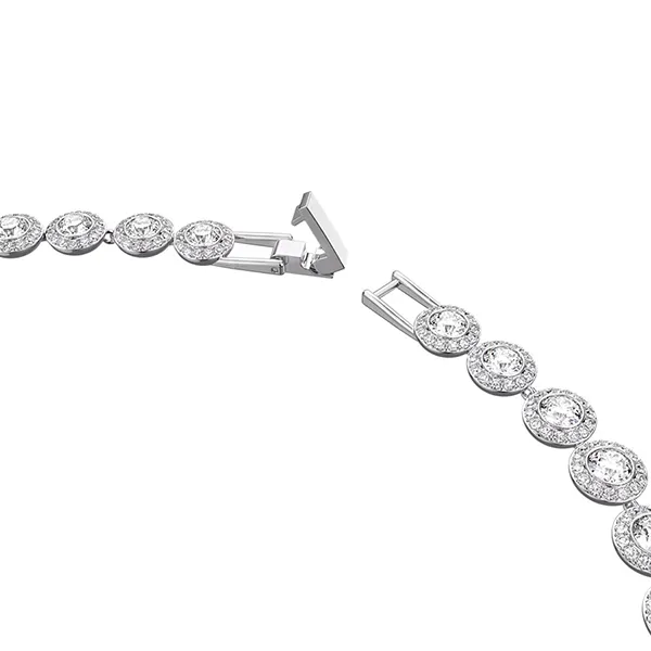 Dây Chuyền Swarovski Angelic Necklace Round Cut, White, Rhodium Plated 5117703 Màu Trắng - Trang sức - Vua Hàng Hiệu