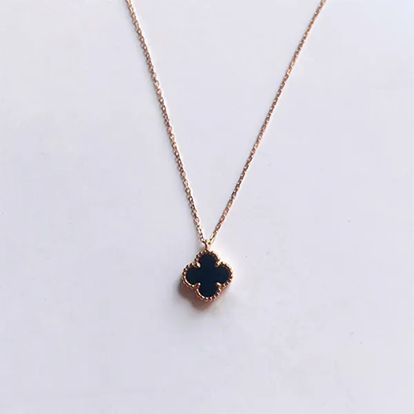Dây Chuyền Jewery Luxury Vintage Alhambra Necklace Màu Vàng Gold Size 9mm