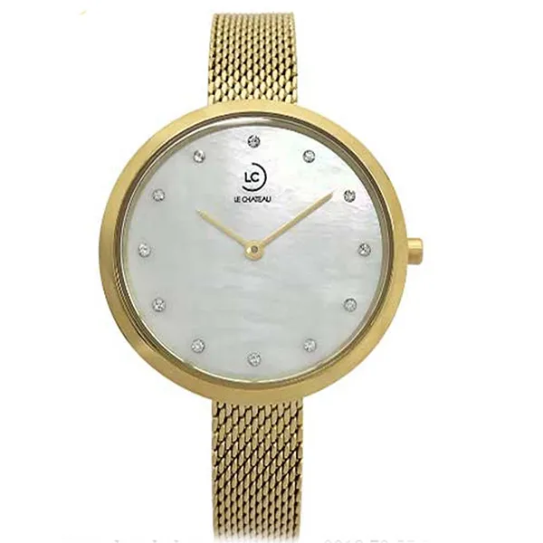 Đồng Hồ Nữ Le Chateau L48.673.04.6.1 Màu Vàng Gold