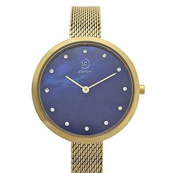Đồng Hồ Nữ Le Chateau L48.373.04.8.1 Màu Vàng Gold