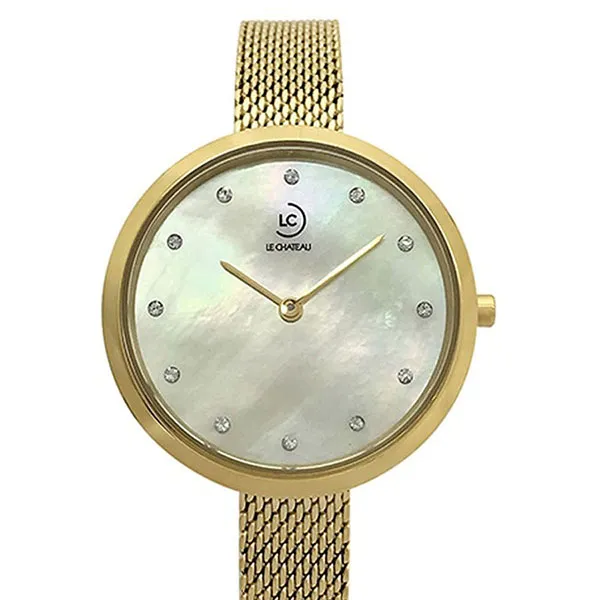 Đồng Hồ Nữ Le Chateau L48.693.04.6.1 Màu Vàng Gold