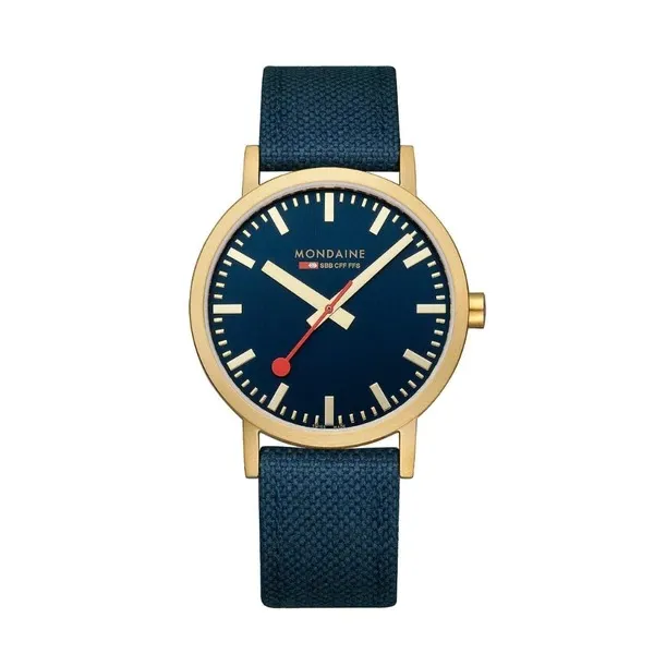 Đồng Hồ Nam Mondaine Classic Deep Ocean Blue Golden A660.30360.40SBQ Màu Xanh Vàng