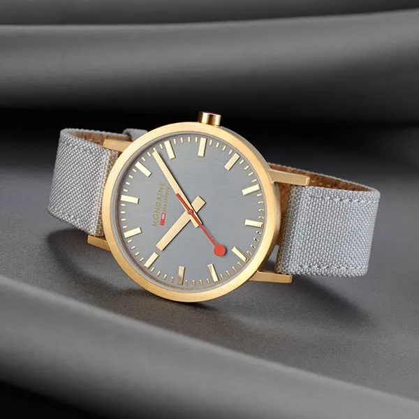 Đồng Hồ Nam Mondaine Classic Good Gray Golden A660.30360.80SBU Màu Xám Vàng - Đồng hồ - Vua Hàng Hiệu