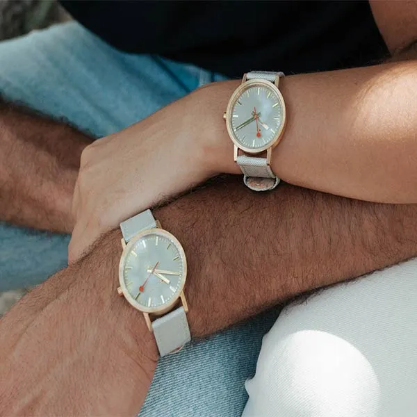Đồng Hồ Nam Mondaine Classic Good Gray Golden A660.30360.80SBU Màu Xám Vàng - Đồng hồ - Vua Hàng Hiệu