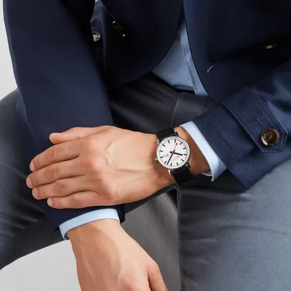 Đồng Hồ Nam Mondaine Evo2 Black Watch MSE.40210.LB - 40mm Màu Đen Bạc