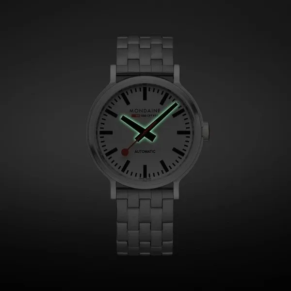 Đồng Hồ Nam Mondaine Original Automatic Stainless Steel Strap MST.4161B.SJ Màu Bạc - Đồng hồ - Vua Hàng Hiệu