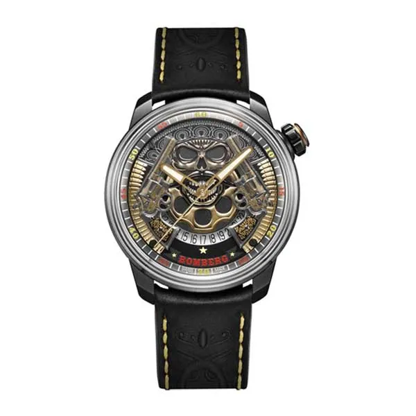 Đồng Hồ Nam Bomberg BB-01 Automatic Pistoleros Gold CT43APBA.29-3.11 - 43mm Màu Đen