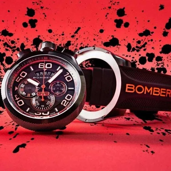 Đồng Hồ Nam Bomberg Bolt-68 Black & Red Special Edition BS45CHPBA.070-1.3 - 45mm Màu Đỏ Đen