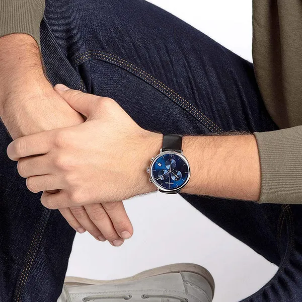 Đồng Hồ Nam Calvin Klein CK High Noon Watch 43mm K8M271CN Màu Xanh Đen