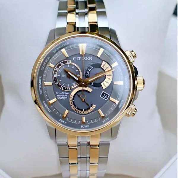 Đồng Hồ Nam Citizen Eco-Drive BL8144-89H Màu Xám Vàng