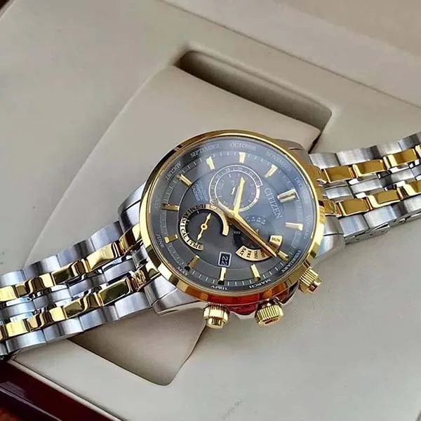 Đồng Hồ Nam Citizen Eco-Drive BL8144-89H Màu Xám Vàng