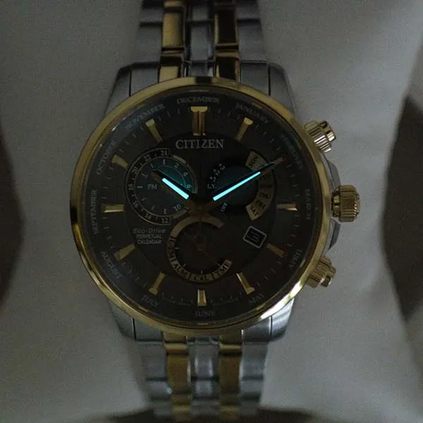 Đồng Hồ Nam Citizen Eco-Drive BL8144-89H Màu Xám Vàng