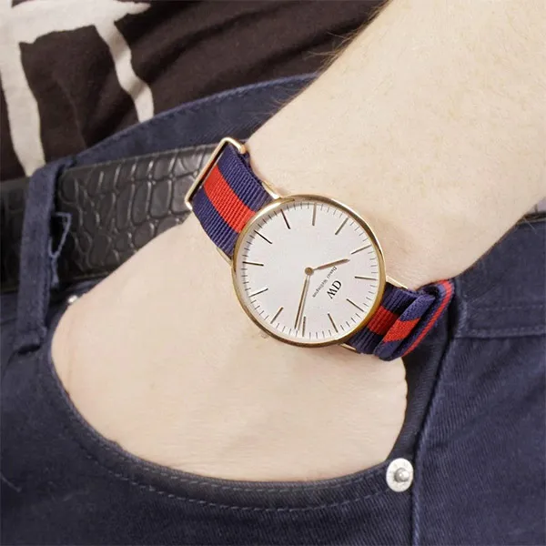 Đồng Hồ Nam Daniel Wellington DW00100015 Màu Xanh - Đỏ - Đồng hồ - Vua Hàng Hiệu