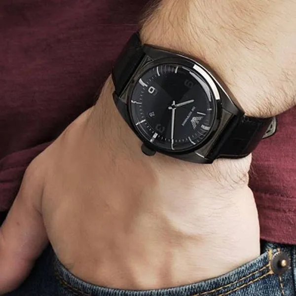 Đồng Hồ Nam Emporio Armani Men's Watch Franco AR0368 Màu Đen