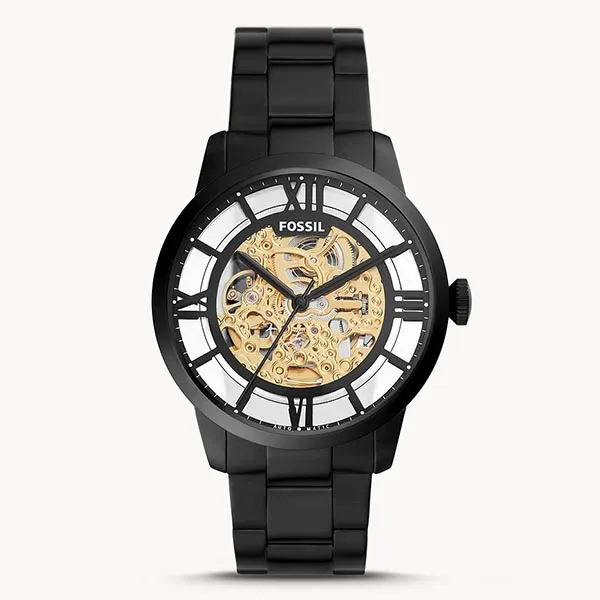 Đồng Hồ Nam Fossil 44mm Townsman ME3197 Dây Thép Không Gỉ Màu Đen