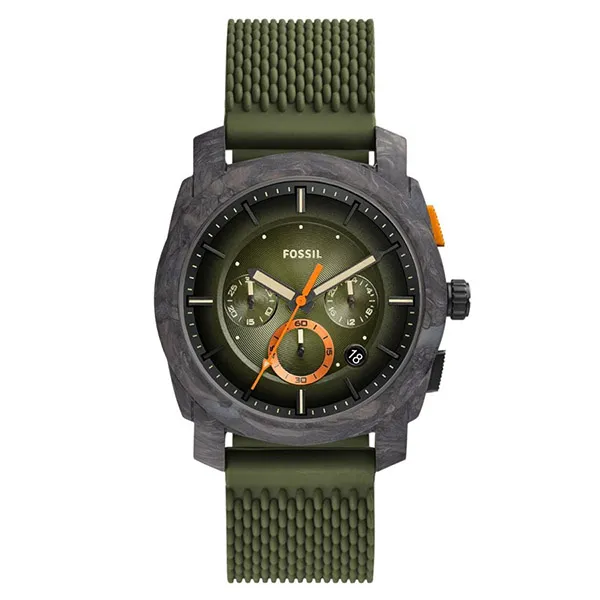 Đồng Hồ Nam Fossil Dây Silicone FS5872 Màu Xanh Lá