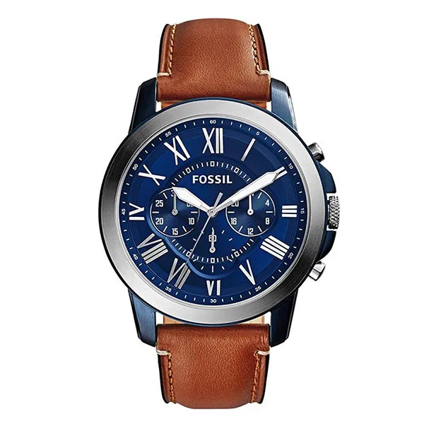 Đồng Hồ Nam Fossil Grant Dây Da FS5151 Màu Nâu