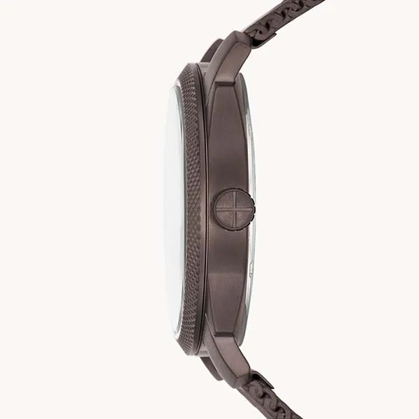 Đồng Hồ Nam Fossil Machine FS5936 Dây Thép Không Gỉ Màu Nâu