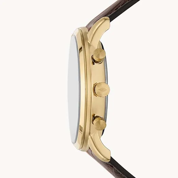 Đồng Hồ Nam Fossil Minimalist FS5942 Dây Da Màu Nâu - Đồng hồ - Vua Hàng Hiệu