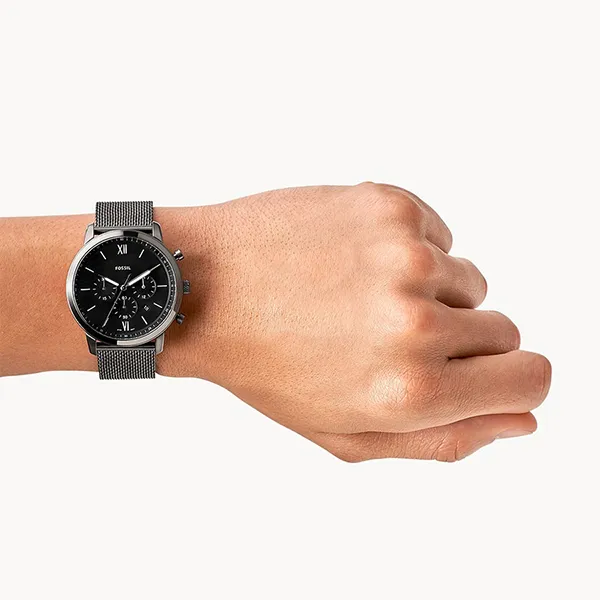 Đồng Hồ Nam Fossil Neutra Chrono FS5699 Dây Thép Không Gỉ Màu Xám Khói