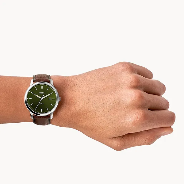 Đồng Hồ Nam Fossil The Minimalist Solar FS5838 Dây Da Màu Nâu - Đồng hồ - Vua Hàng Hiệu