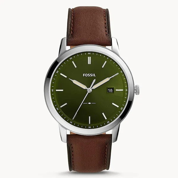 Đồng Hồ Nam Fossil The Minimalist Solar FS5838 Dây Da Màu Nâu - Đồng hồ - Vua Hàng Hiệu