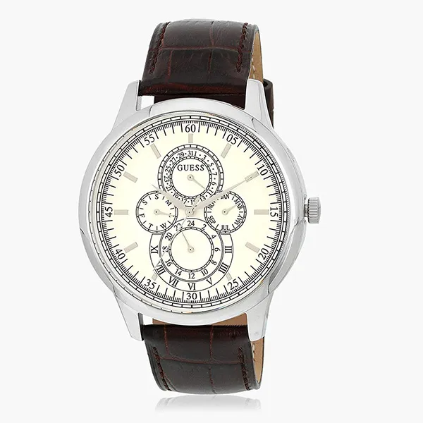 Đồng Hồ Nam Guess Brown/Beige Multi Function Analog Watch W0920G2 Màu Nâu