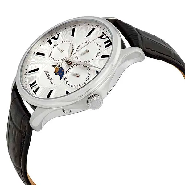 Đồng Hồ Nam Mathey-Tissot Edmond Moon Phase Silver Dial Men's Watch H1886RAI Màu Đen Bạc - Đồng hồ - Vua Hàng Hiệu