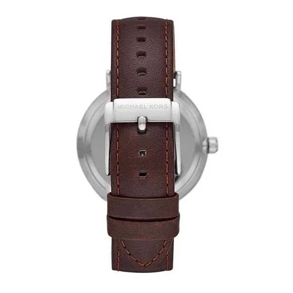 Đồng Hồ Nam Michael Kors MK Auden Three-Hand Silver-Tone Alloy Watch MK7146 Màu Nâu Xanh