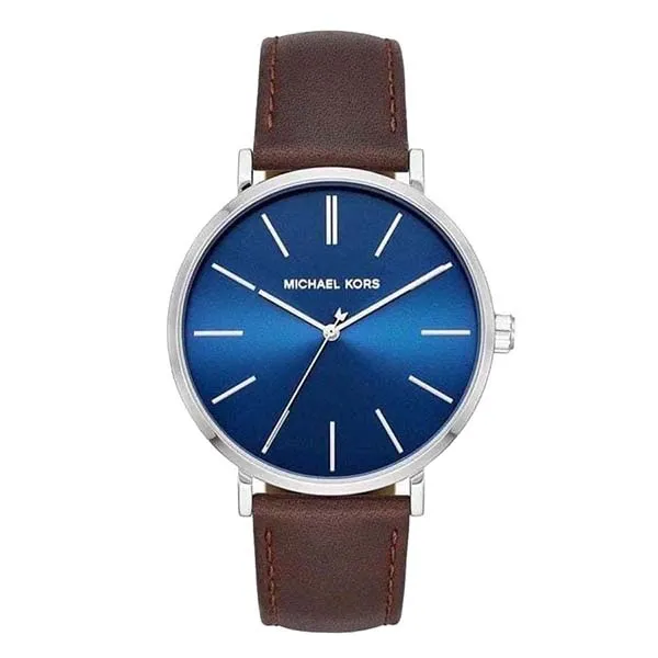 Đồng Hồ Nam Michael Kors MK Auden Three-Hand Silver-Tone Alloy Watch MK7146 Màu Nâu Xanh