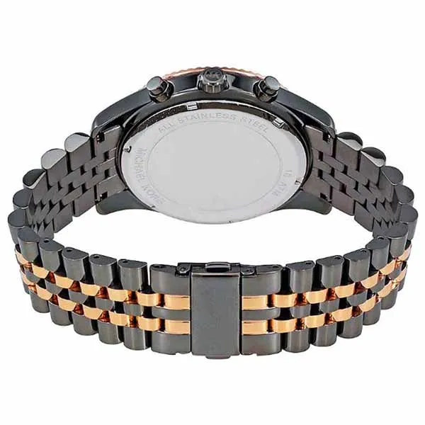 Đồng Hồ Nam Michael Kors MK Lexington Grey Dial Mens Chronograph MK8561 Màu Đen Xám