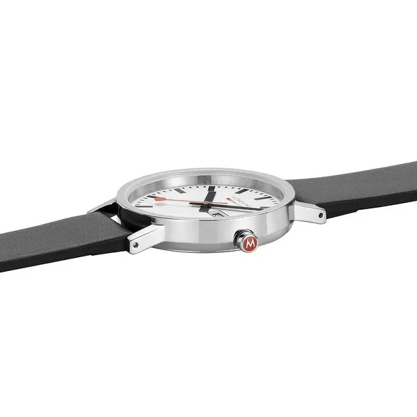 Đồng Hồ Nam Mondaine Classic Black Vegan Watch A667.30314.11SBBV - 36mm Màu Đen Bạc